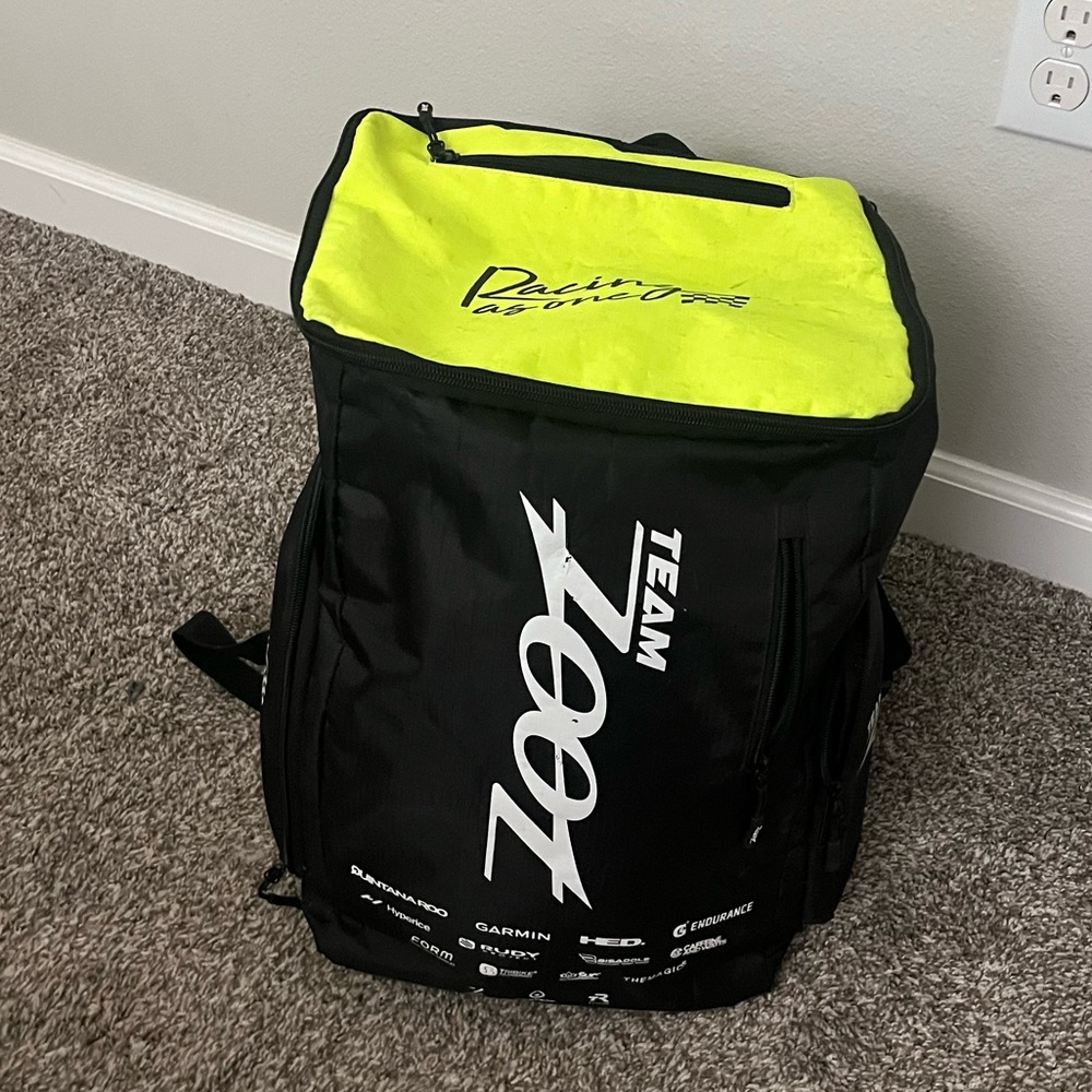 Zoot Team Backpack in Black and Neon Yellow